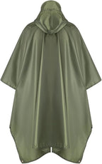 salamra Hooded Rain Poncho Waterproof Raincoat Jacket - Image 7