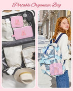 Personalized Initial Makeup Bag 2 (Pink 02)