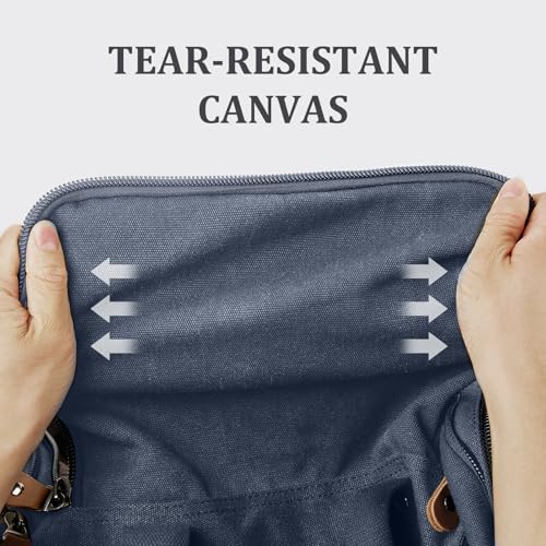 Canvas Duffle Bag (Denim Blue / Large-50L (Without Shoe Compartment))