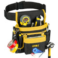 Tool Belt,14-Pockets Tool Belts for Men with Magnetic Tool Pouch (Black&yellow)