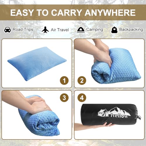 Travel Pillow (M-17.7 Inch x 13.8 Inch / Cooling Sky Blue)
