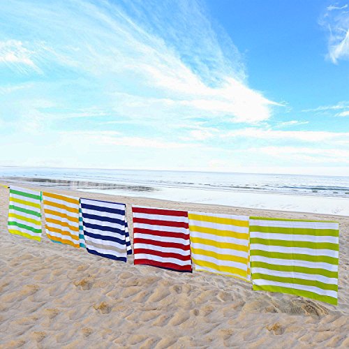 Microfiber Beach Towel Sand (W-red Stripes / Large(60x30"))