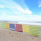 Microfiber Beach Towel Sand (X-light Green Stripes / Extra Large(67x35"))