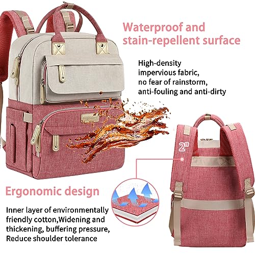 Diaper Bag Backpack (Red)