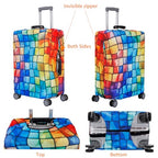 Thicker Travel Luggage Covers with Luggage Tag For Suitcase Tsa Approved (F2481 / S)