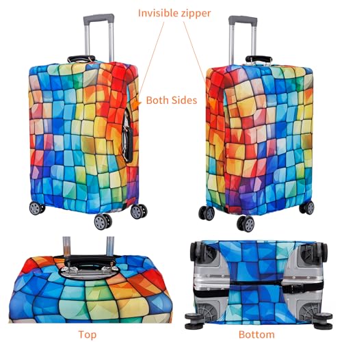 Thicker Travel Luggage Covers with Luggage Tag For Suitcase Tsa Approved (F2509 / S)