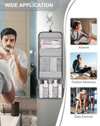 Small Hanging Travel Toiletry Bag for Men and Women (01 Black / Small)