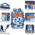 40L Expandable Travel Backpack (Camouflage Blue / 20 inches)