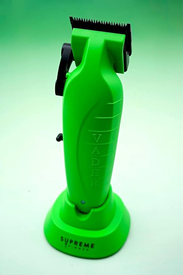 Supreme Trimmer Vader Clipper with DLC Taper Blade STC5098 | 210 Min Run Time 7500 RPM Hair Trimmer | Professional Brushless Motor Barber Clipper | Acid