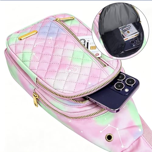 Small Sling Bag Casual Crossbody Sling Backpack (801s-pgreen)