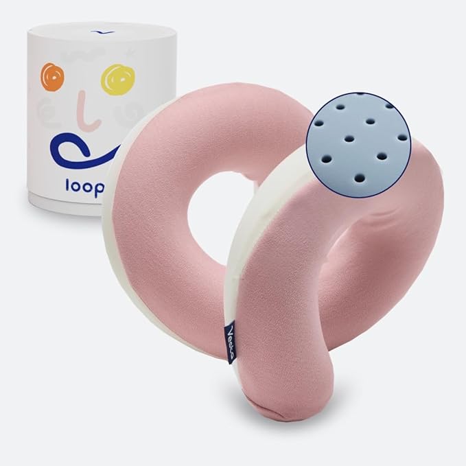 Vesta Loop Neck Pillow for Travel, Spiral Wrapping Design for Enhanced Chin & by Vesta