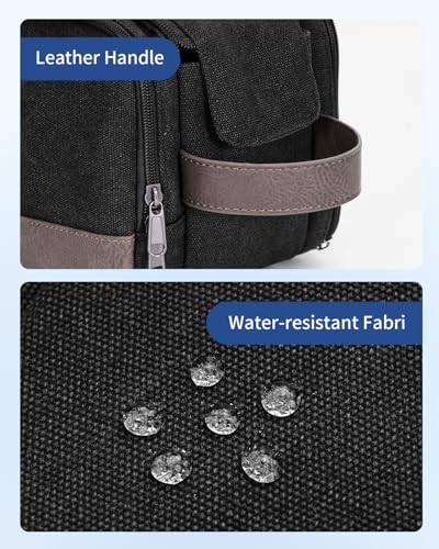 Travel Toiletry Bag for Men (L, Black / Large)
