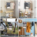 3 Tier Shelf Hanging Closet Organizer (Ashy)