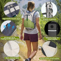15L Hiking Backpack for Men Women Lightweight Foldable Small Daypack for Travel Camping Outdoor (Beige and Green / 15l)