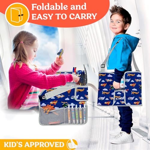 Kids Travel Tray for Car (1-pack Airplane)