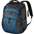 Travel Laptop Backpack 18.4 Inch XXXL Computer Backpack for Men (Black/Haze Blue / 18.4 inch)
