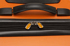 Melbourne Hardside 2 Piece Expandable Spinner Wheel Luggage Set (Orange / 2 Piece (20"/28"))