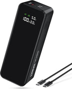 27000mah Power Bank, High Capacity 3-Port Laptop Portable Charger, 120 W Fast by WOXABHSL