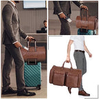Convertible Travel Garment Bag (Brown-2zipper pocket)
