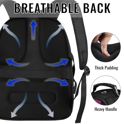 Large Laptop Backpack for Women (18.4 Inch / Purple)