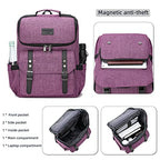 Vintage Backpack Travel Laptop Backpack with usb Charging Port for Women & Men College Backpack Fits 15.6 Inch Laptop Purple (Purple)