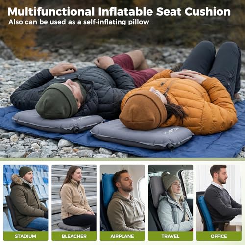 Inflatable Seat Cushion (2 Pack - Olive)