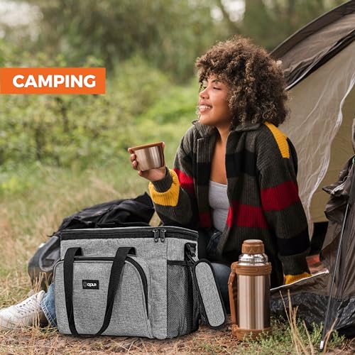 Soft Cooler Bag (Heather Gray / 30 Cans)