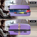 Luggage Straps for Suitcases Travel Belt Accessories (Luxury Flowers Leaf)
