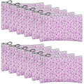 12 Pieces Makeup Bags for Women (12pcs Purple M)