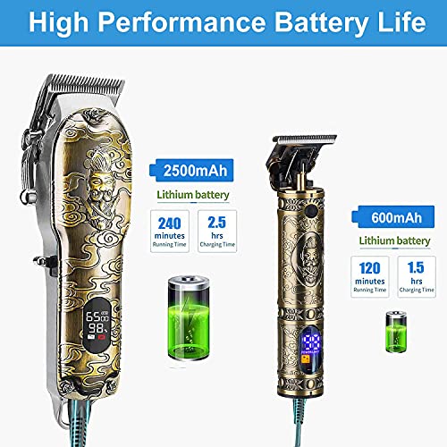 Professional Hair Clippers for Men (Gold)