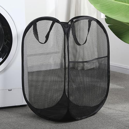 Laundry Bag Set (Black with Hamper/Mesh Bags)