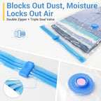 80% Space Saver Vacuum Storage Bags with Hand Pump
