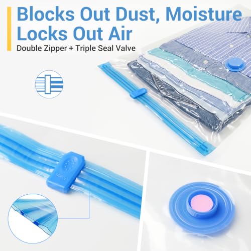 80% Space Saver Vacuum Storage Bags with Hand Pump
