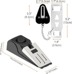 2 Packs Portable Door Stop Alarm & Door Lock, Upgraded Home Security Door - Image 2
