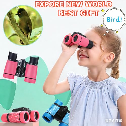 Kids Binoculars Best Gifts for 3 (Pink)