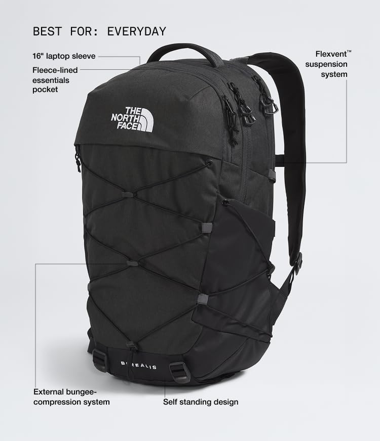 Borealis Laptop Pack (One Size / Asphalt Grey Light Heather/Tnf Black-npf)
