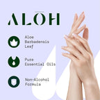 ALŌH Peppermint Eucalyptus Sanitizing Hand Wipes - Image 6