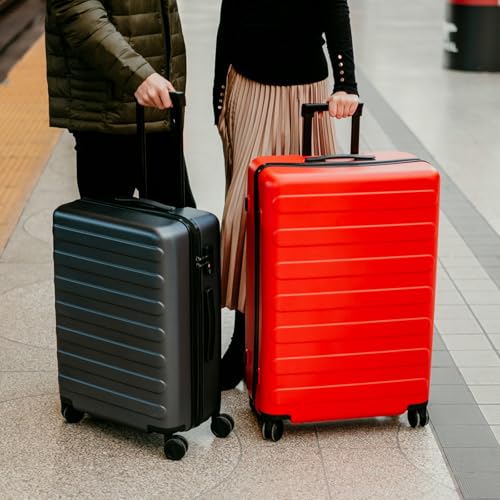 Medium Checked Luggage 24 Inch (02-Raspberry (Basic) / Checked 24-Inch)