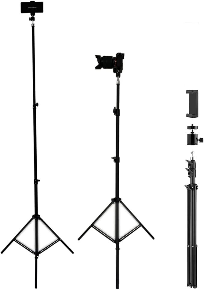 Up to 82.6 Inch Tall Tripod for Cell Phone and Lightweight Camera, Super Tall by Unknown