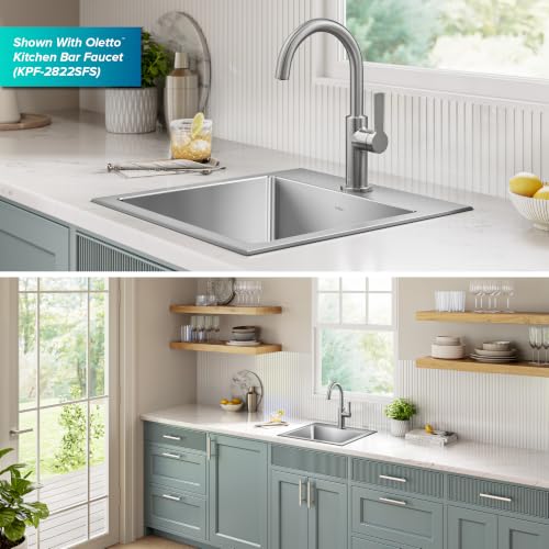 Fairlane 18 in Drop In Single Bowl Stainless Steel Kitchen Sink (18 Inch / Single Bowl — Drop In)