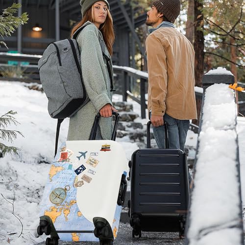 Travel Sticker Luggage Cover (#139 / S(fits 20-22inch suitcase))