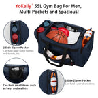 Gym Bag 22 inch Sport Duffle Bag for Men (Blue / 22 inch)