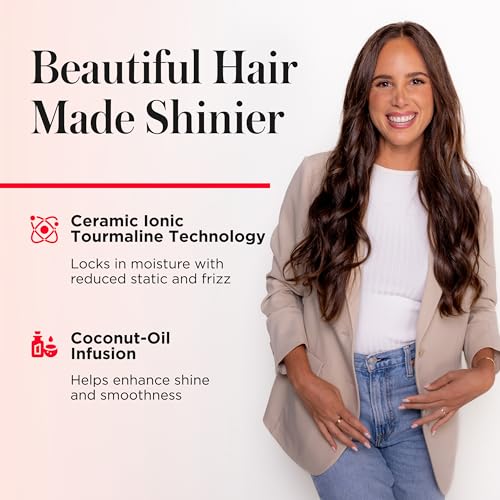 SmoothStay 1.5" Coconut Oil Infused Curling Iron (Black / 1-1/2 Inch CURLING IRON)