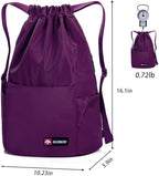 ZOORON Waterproof Drawstring Gym Backpack Bag - Image 6