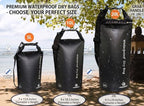 Waterproof Dry Bag with Double Zip (5L / Without Window / Black)