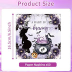 50 Pcs A Baby Is Brewing Napkins (Witch)
