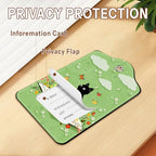 2 Pcs Cat with Book Luggage Tags for Suitcase (Funny-cat-book)