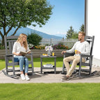 Outdoor Rocking Chair Set of 2 (Dark Gray / 2 Packs)