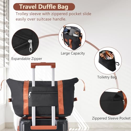 3 Piece 20" Hardshell Carry (Black Brown / 3-Piece Set (20 Inch with Accessories))