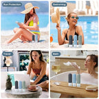 18 Pack Travel Bottles for Toiletries (06-Gray)